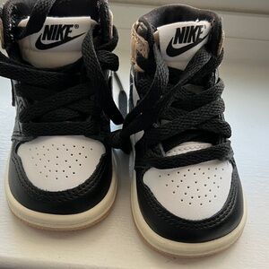 Nike Kids Black and White High-Top Sneakers